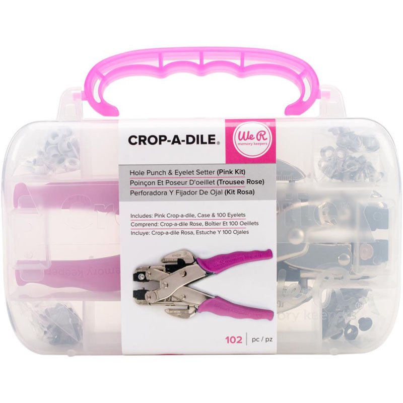 We R Crop-A-Dile Punch Kit pink クロッパダイル アイレットキット