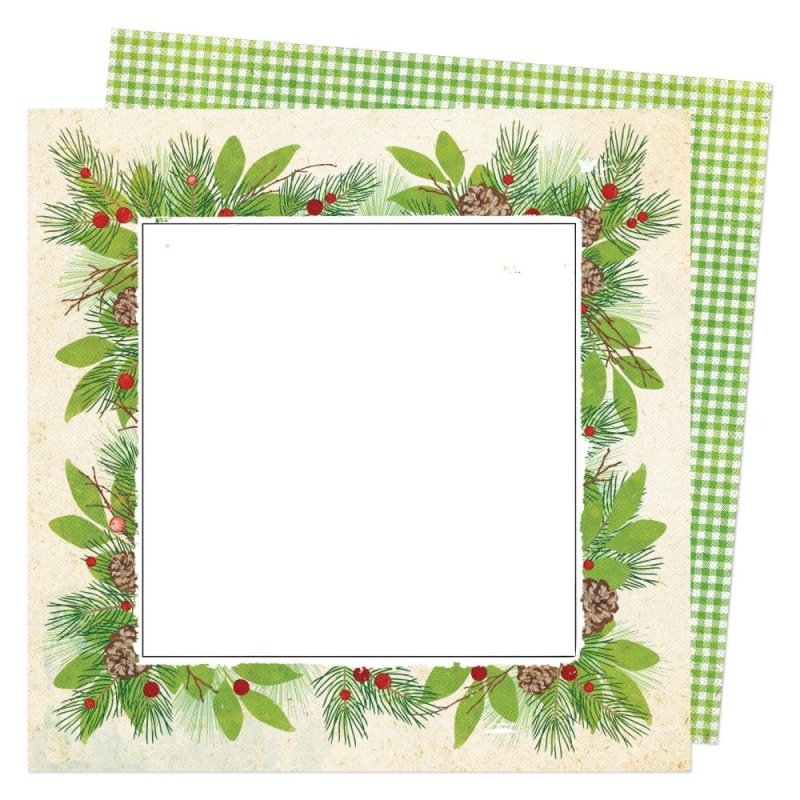 American Crafts Vicki Boutin Evergreen & Holly Evergreen 12インチ