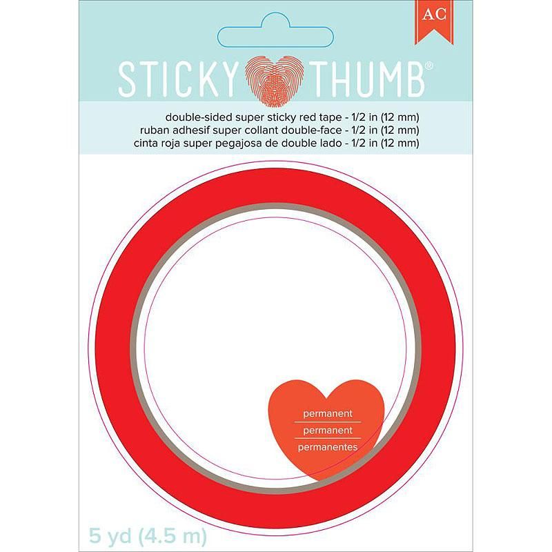 American Crafts Sticky Thumb Double Sided Super Sticky Red Tape 5 ダブルサイドテープ 糊 スクラップブッキングとペーパークラフト材料のお店 Studio Polka スタジオポルカ American Crafts Sticky Thumb Double Sided Super Sticky Red Tape 5 ダブルサイドテープ 糊 スクラップブッキングとペーパークラフト材料のお店 Studio Polka スタジオポルカ