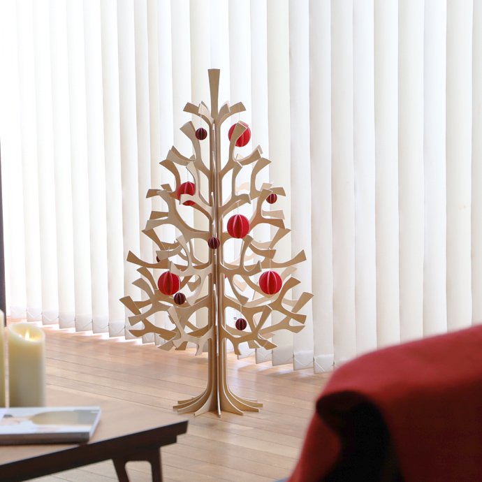 lovi Tree クリスマスツリー ナチュラル 北欧インテリア 木製 ツリー 木のオブジェ インテリア クリスマス 100cm オーナメント ボール 飾り 北欧雑貨