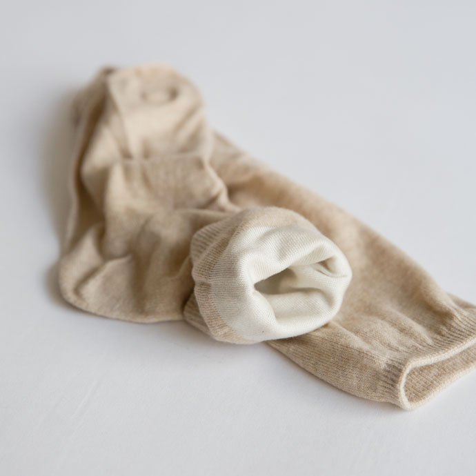 靴下 シルク コットン ソックス 冷え取り 絹 二重 定番 温活 保湿 ファッション 雑貨 通販 restfolk レストフォーク 日本製