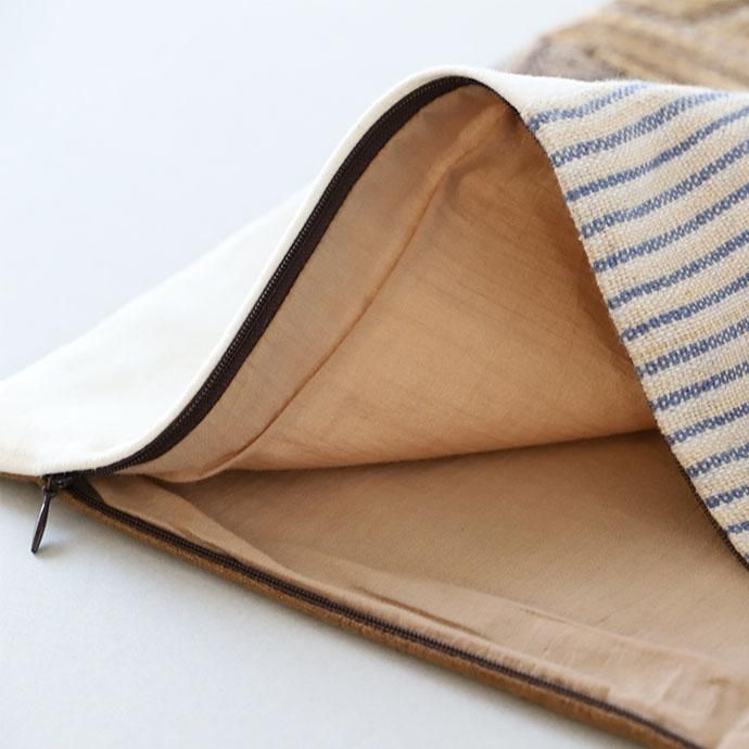 クッションカバー タイ パッチワーク ヴィンテージ 山岳民族 手刺繍 1点もの