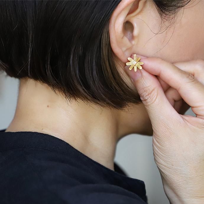 ピアス タイ 竹 バンブー 手仕事 アクセサリー