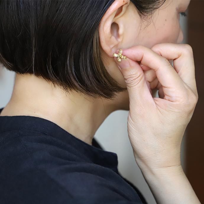 ピアス タイ 竹 バンブー 手仕事 アクセサリー