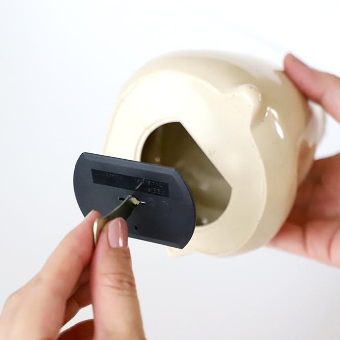 PLASTEP プラステップ Polar Bear Money box しろくま貯金箱 北欧雑貨 シロクマ貯金箱 しろくま 白熊 白くま 貯金箱 マフラー付き 2023 マフラー 緑 白 グリーン ボーダー 北欧インテリア 限定