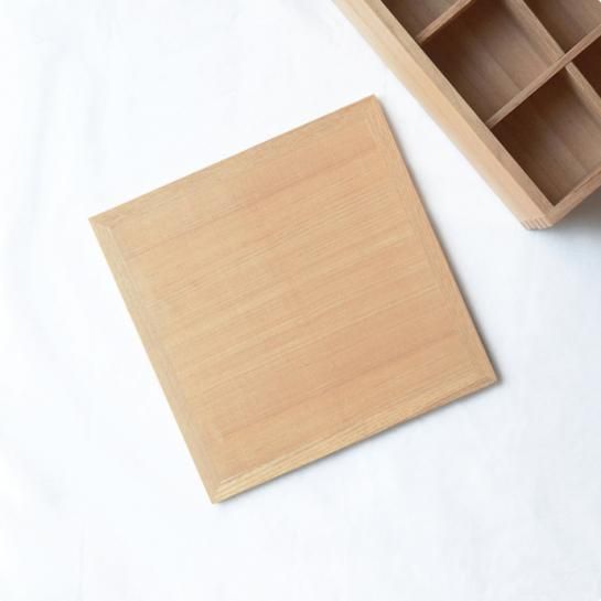 松屋漆器店｜白木塗タモ［6寸］蓋のみ（ナチュラル） - ハシュケ