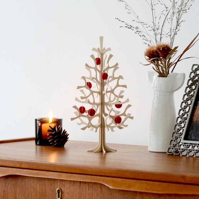 lovi│ロヴィ クリスマスツリー 25cm(ナチュラル) ＆オーナメント