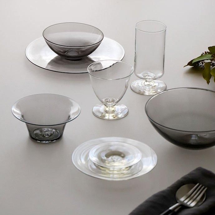 ワシズカグラススタジオ｜ディッシュ［クリア］15cm 皿 フラット