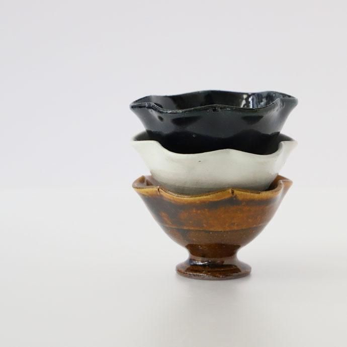 スコッチ様　① 陶器花台 陶器の花器｜一輪挿し｜ブルーグレー｜北欧風｜ツイギー_S＠鉢の