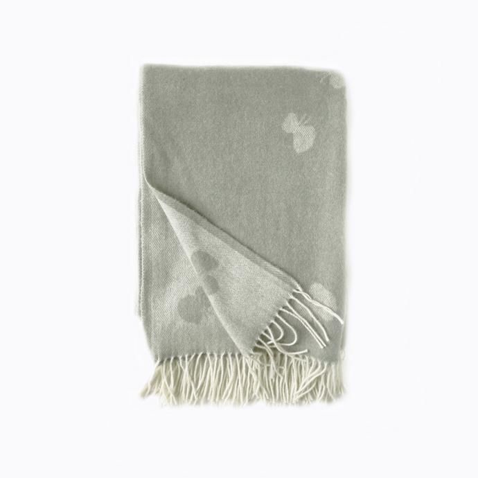 クリッパン｜ウール スロー ブランケット［CHOUCHO］シングル オリーブ