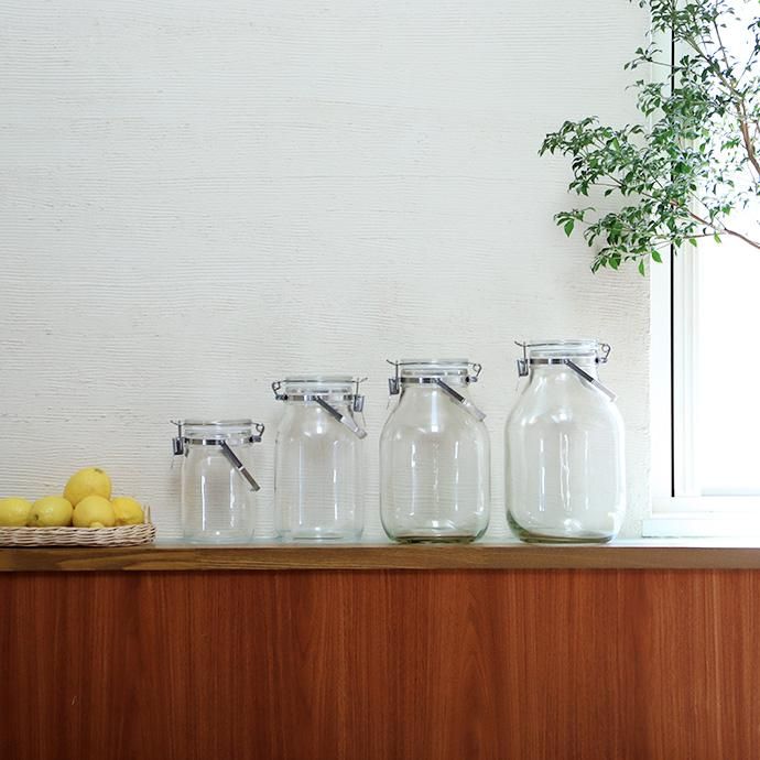 セラーメイト｜取手付 密封保存 ガラス瓶 2L - ハシュケ［hushykke］