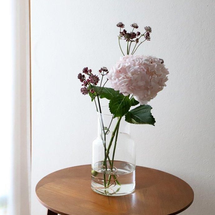 リューズガラス フラワーベース ネック（26cm）花瓶 - ハシュケ