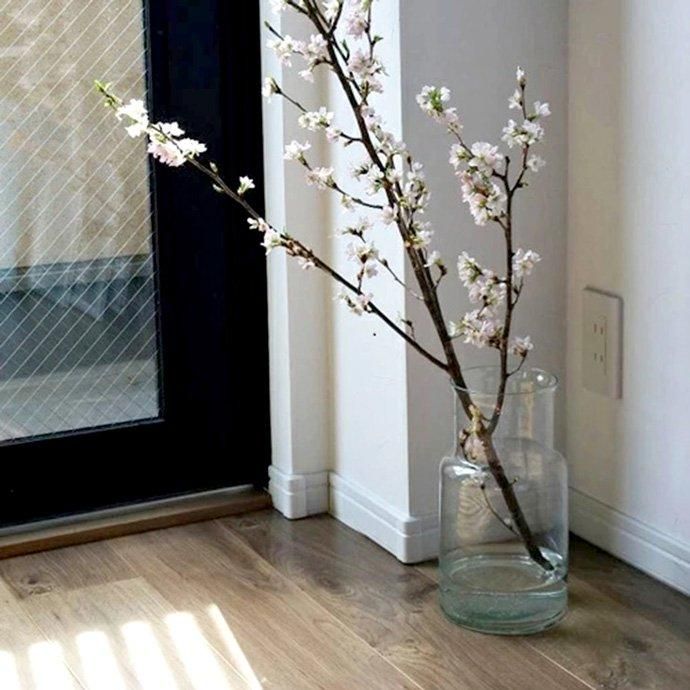 リューズガラス フラワーベース ネック（26cm）花瓶 - 北欧と