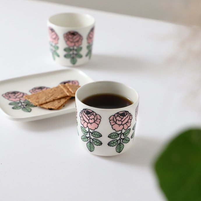 marimekko｜マリメッコ［Vihkiruusu ヴィヒキルース］ラテマグ ピンク 単品 日本別注 -  北欧とインテリア雑貨のオンラインショップ｜ハシュケ［hushykke］