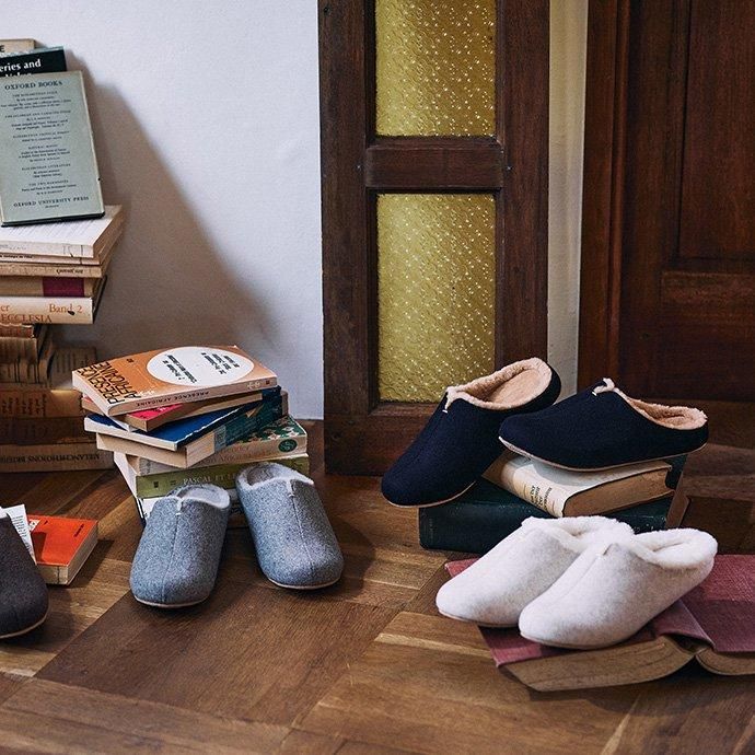room's | ルームズ SHEEP（シープ）ボア付き スリッパ - ハシュケ