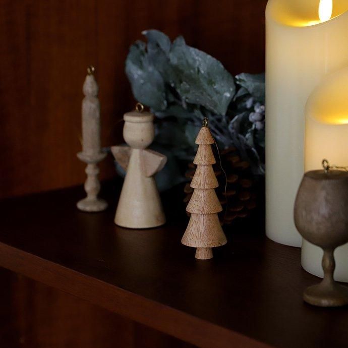 マンゴーウッドのオーナメント［天使］ - ハシュケ［hushykke］