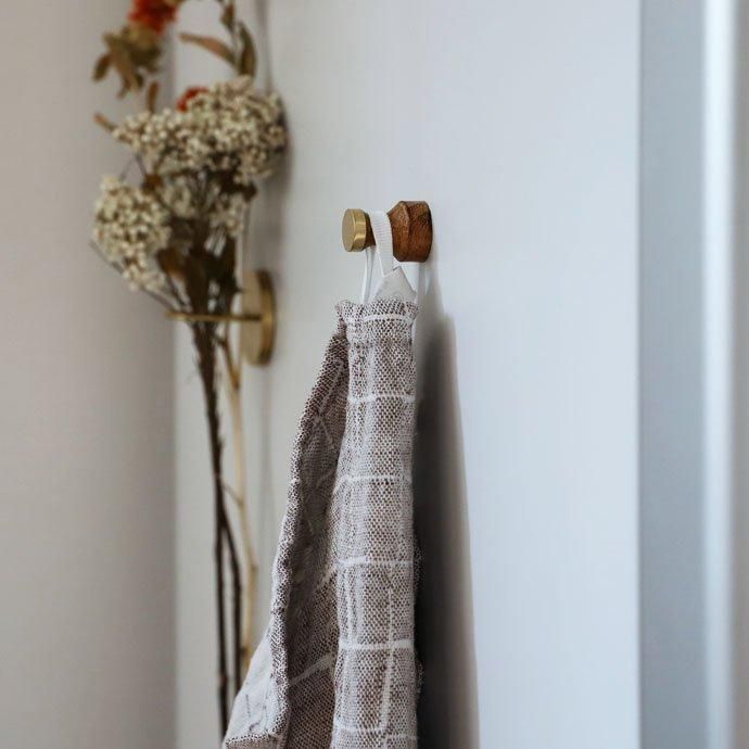 木とBRASSのマグネットフック - ハシュケ［hushykke］