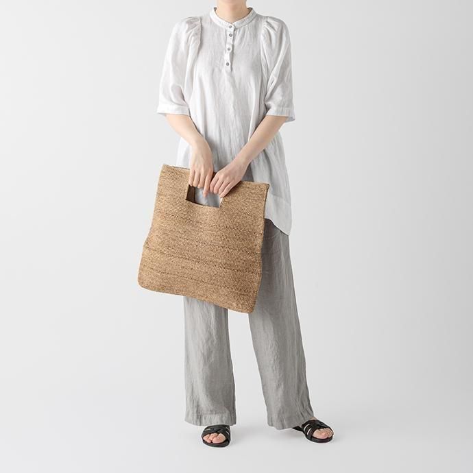 Made in Mada｜マダガスカル かごバッグ HADRIEN アドリアン（ティー