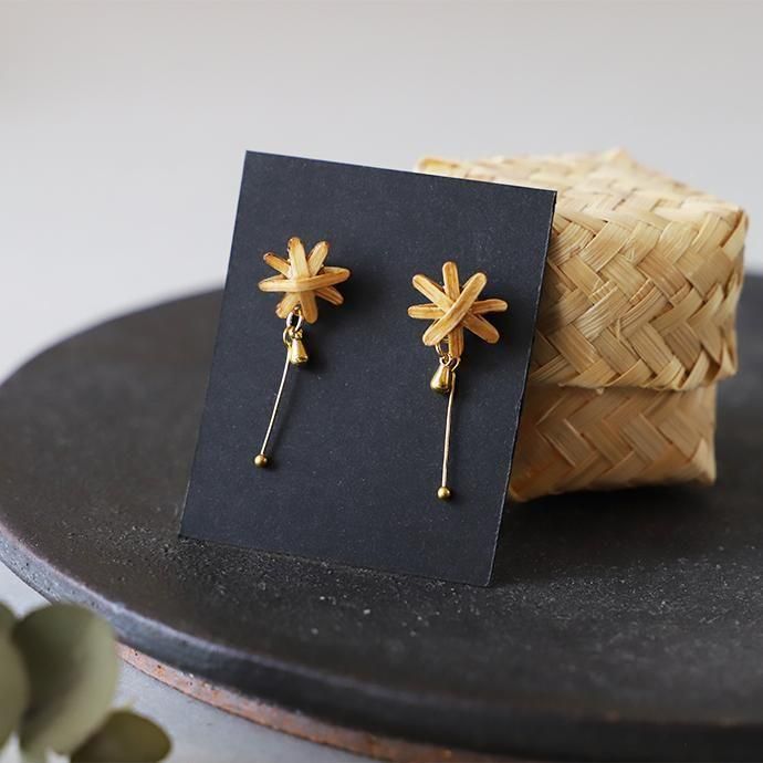 竹製ピアス | 手作りアクセサリー - 北欧とインテリア雑貨のオンライン