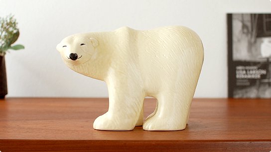 Lisa Larson リサ ラーソン Skansen Polar Bear シロクマ M 北欧とインテリア雑貨のオンラインショップ ハシュケ Hushykke