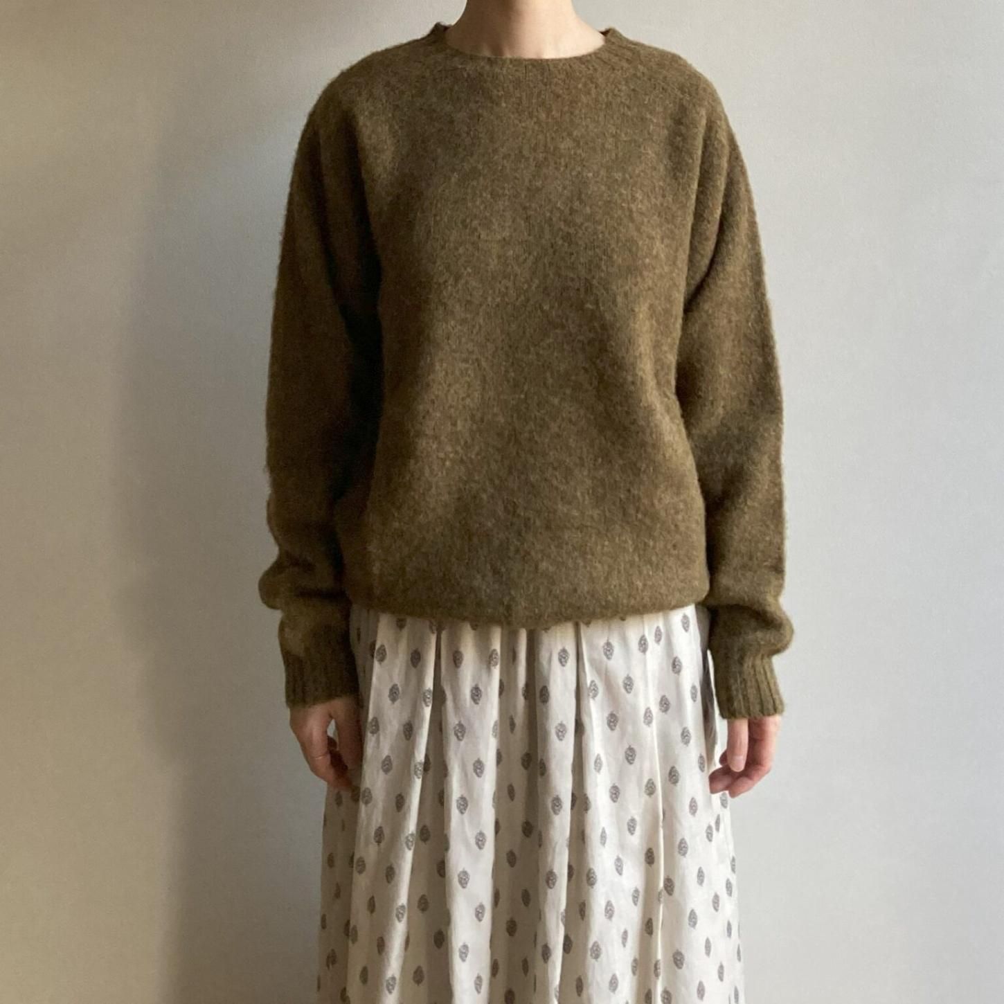 JOHN TULLOCH｜CREW NECK SADDLE SHOULDER P/O