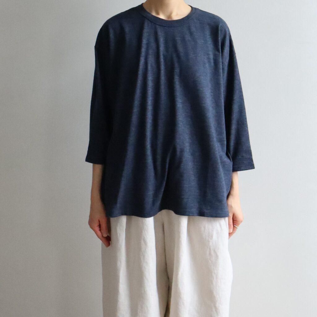 SOIL｜SLUB VINTAGE CREW-NECK 3/4SL LONG SHIRT