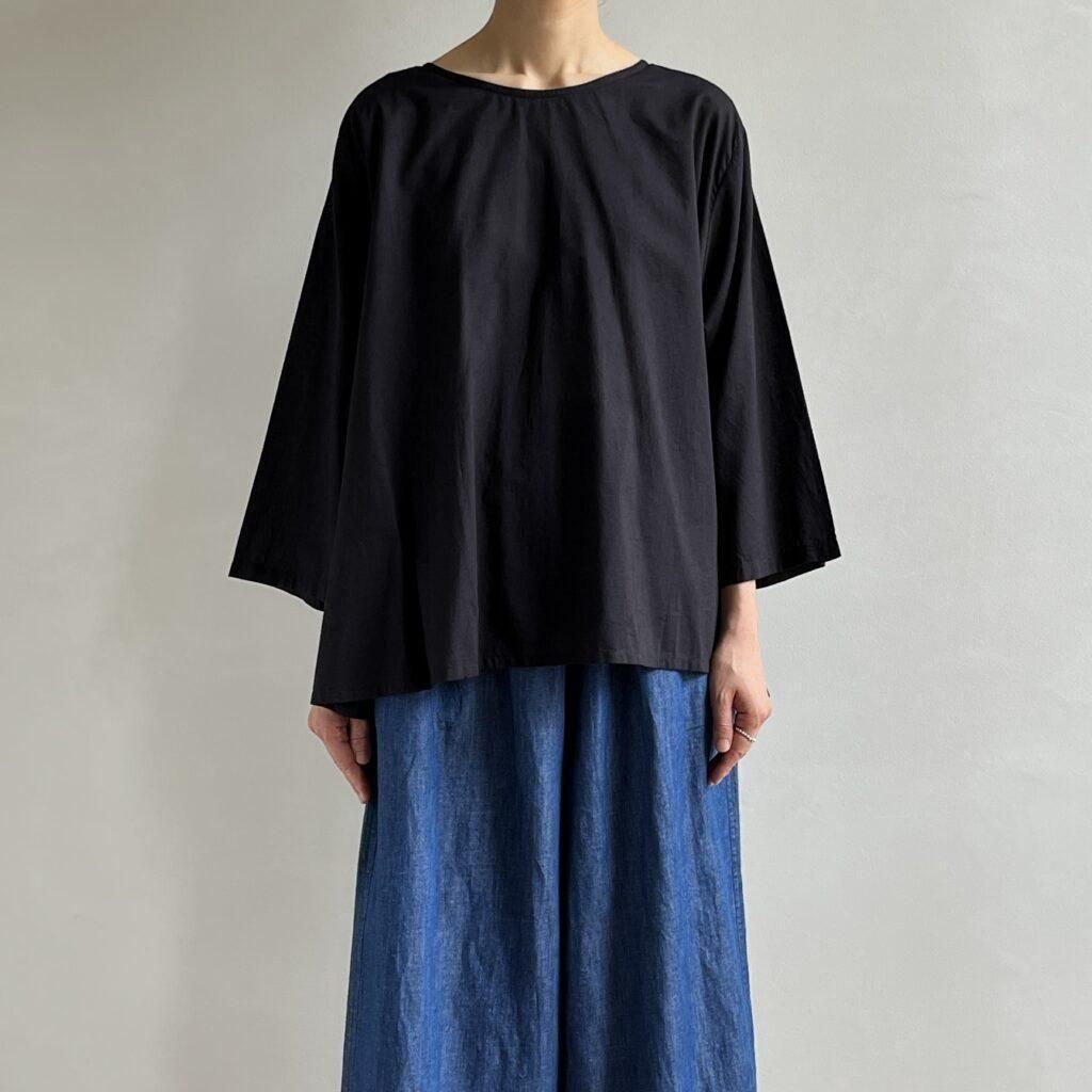 SOIL｜60s CAMBRIC PLAIN BACK OPENING SMOCK