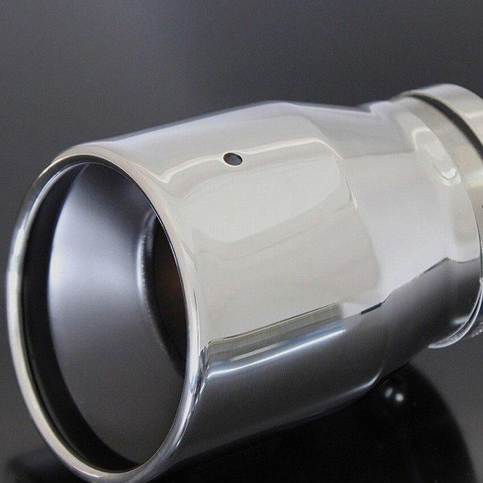 CX-3 マフラーカッター 100mm シルバー 耐熱ブラック塗装 2本 マツダ