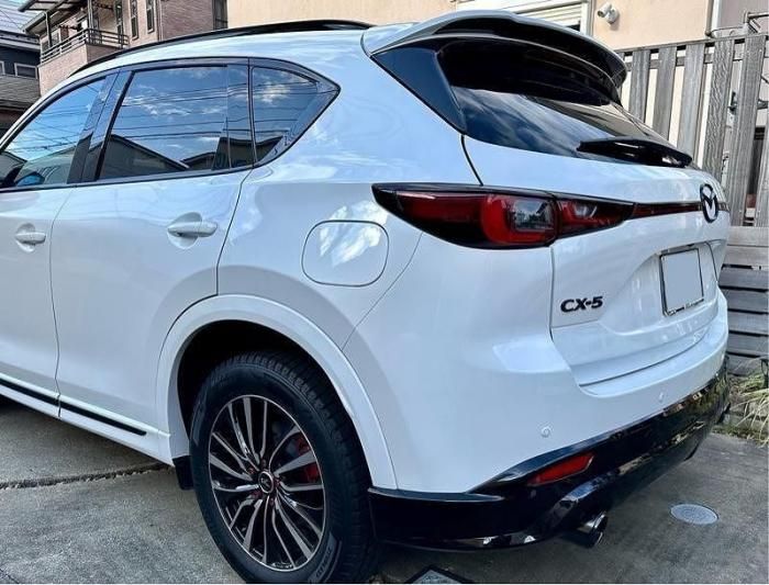 CX-5 KF系 マフラーカッター 90mm ブラック 耐熱ブラック塗装 2