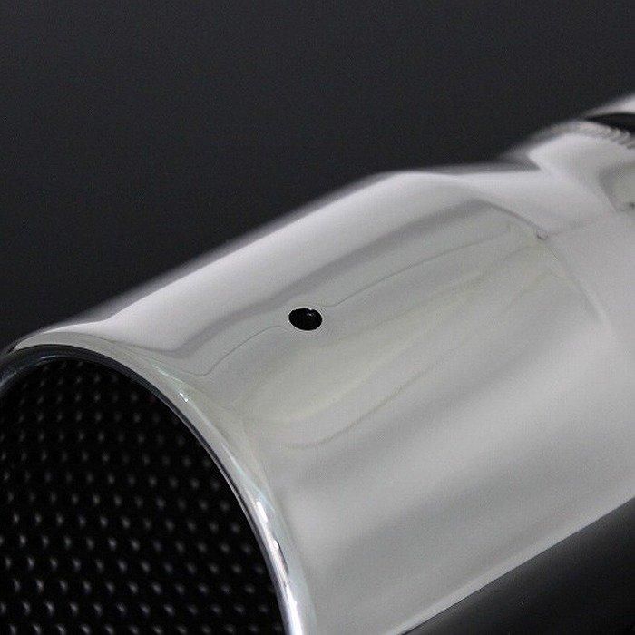 cx5　cx8　RIDERS HOUSE　マフラーカッター　100mm シルバー CX-8 マフラーカッター 100mm シルバー 耐熱ブラック塗装 2本