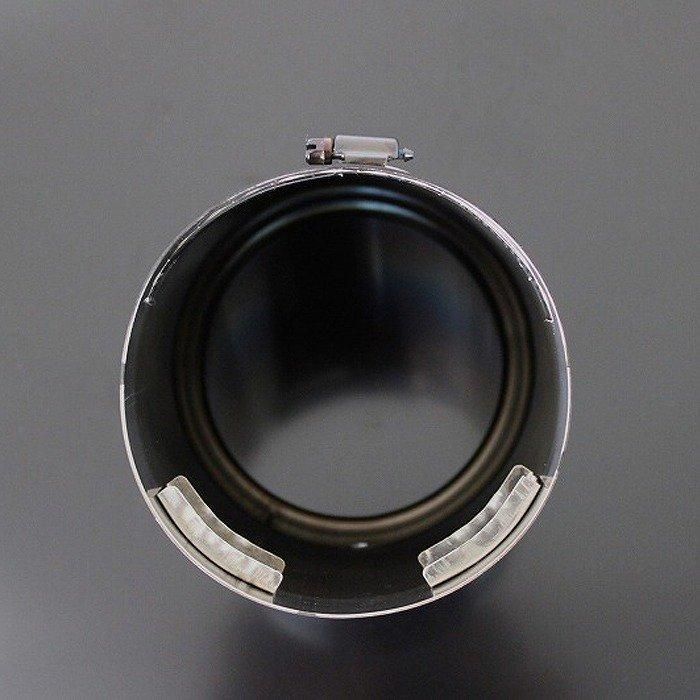 【STI Sport EX 専用】 レヴォーグ VN5 マフラーカッター 114mm ブラック 2本 鏡面 スラッシュカット  高純度SUS304ステンレス スバル SUBARU Levorg - RIDERSHOUSE