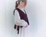 ▼〜Sara's〜 サイドリボン VショートベストML /布セット