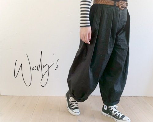 ▽～Woody's～ 裾タックぷっくりパンツ ML/布セット