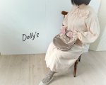 ▼〜Dolly's〜 ピエロカラースモックワンピ ML/布セット