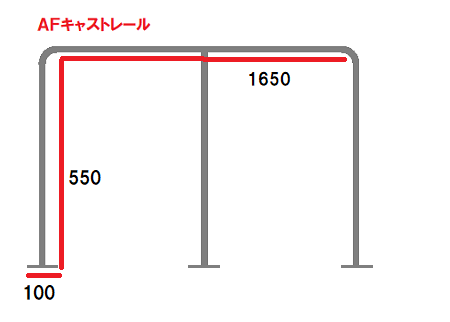 AFボート‐AFサイドキャストレール1650×550 2本‐ボート用品 AFボート‐AFサイドキャストレール1650×550 2本‐ボート用品