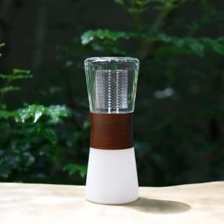 スフェラー ランタン 照明 ソーラー ウォールナット 美品 防災