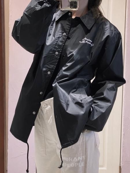 JUMPINBEANオリジナルコーチジャケット/BLACK S.M.Lsize[JMJK001