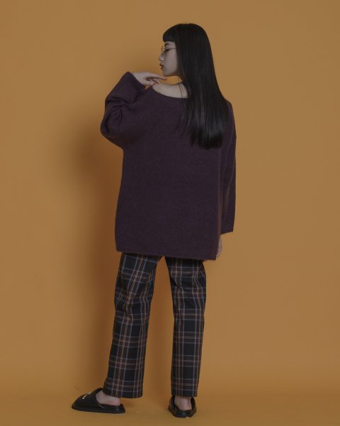 【30%off】thomas magpie Everyday is a new day logo knit /38size　 purple[2223702] - INTOXIC(イントキシック),THOMAS MAGPIE(トーマスマグパイ)の通販｜JUMPIN BEAN  -ジャンピンビーン-
