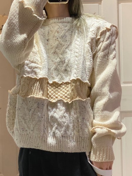 【RehersalL】fisherman patch sweater/one size No.2[AT-184] -  INTOXIC(イントキシック),THOMAS MAGPIE(トーマスマグパイ)の通販｜JUMPIN BEAN -ジャンピンビーン-