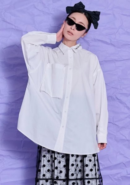 Thomas magpie big pocket shirt /white 38size [2243102］ - INTOXIC(イントキシック), THOMAS MAGPIE(トーマスマグパイ)の通販｜JUMPIN BEAN -ジャンピンビーン-