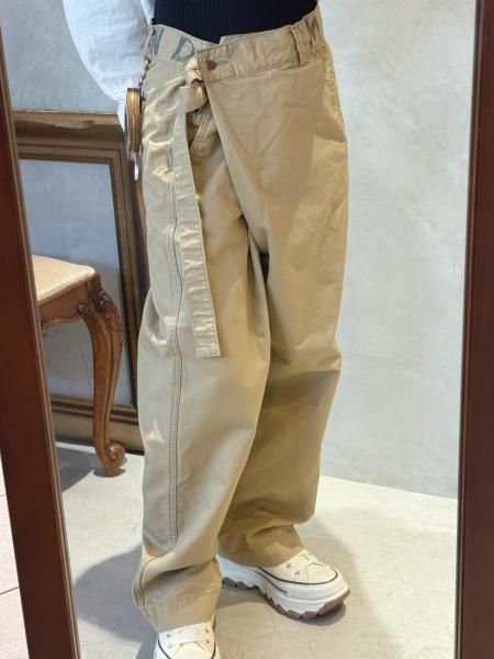 MARET マレ】 CLカルゼアシタックパンツ/beige 1.2size［M25S42