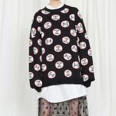 Thomas magpie  "LAZY AND NASTY" W Jacquard knit/black 38size2253704