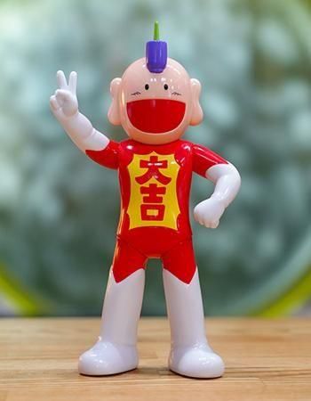 とっても！ ラッキーマン ソフビ 金ラメ グリッター ラメグリッター