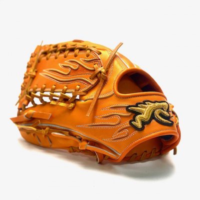 硬式用 RYU 外野手用左投げ RYU-701HORANGE - ますかスポーツ