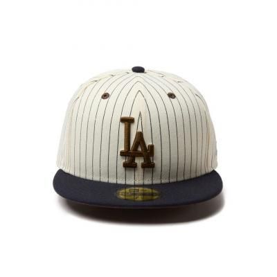 NEWERA】LIMITED 59FIFTYPinstripe ロサンゼルス・ドジャース クローム