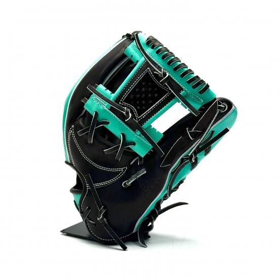 硬式用 RYU 内野手用右投げ RYU-G502BLACK×TBLUE - ますかスポーツ