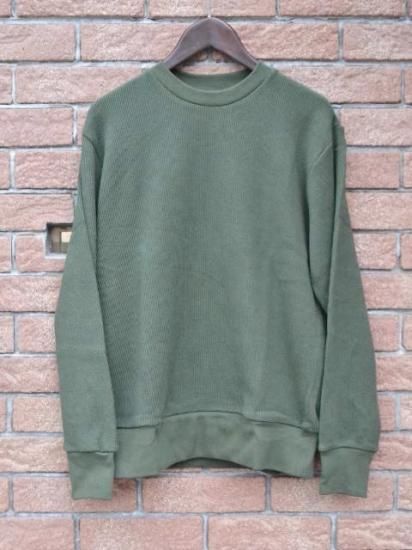 Sbtract サブトラクト Sbf16 019 Crewneck Rib Stitch Knit Khaki Sbtract サブトラクト Sbf16 019 Crewneck Rib Stitch Knit Khaki