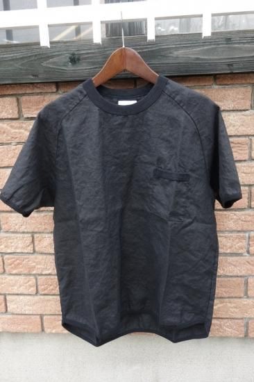 Re Made In Tokyo Japan French Linen T Shirt Black Re Made In Tokyo Japan French Linen T Shirt Black