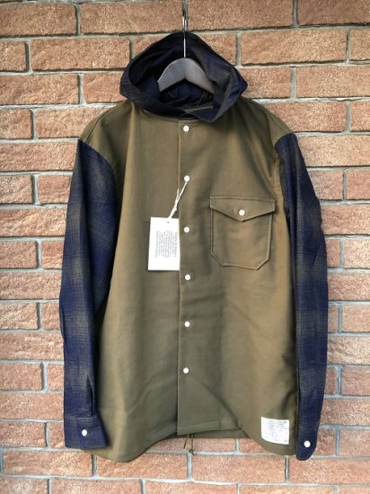 SUNNY ELEMENT サニーエレメントCave Shirt Olive/Indigo Check