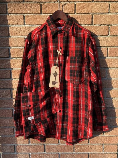 SASSAFRAS/ササフラス】Diggin Shirt (Twill Check) Red - ARIZONA